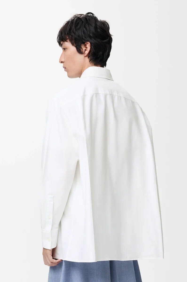camisa en algodón blanca