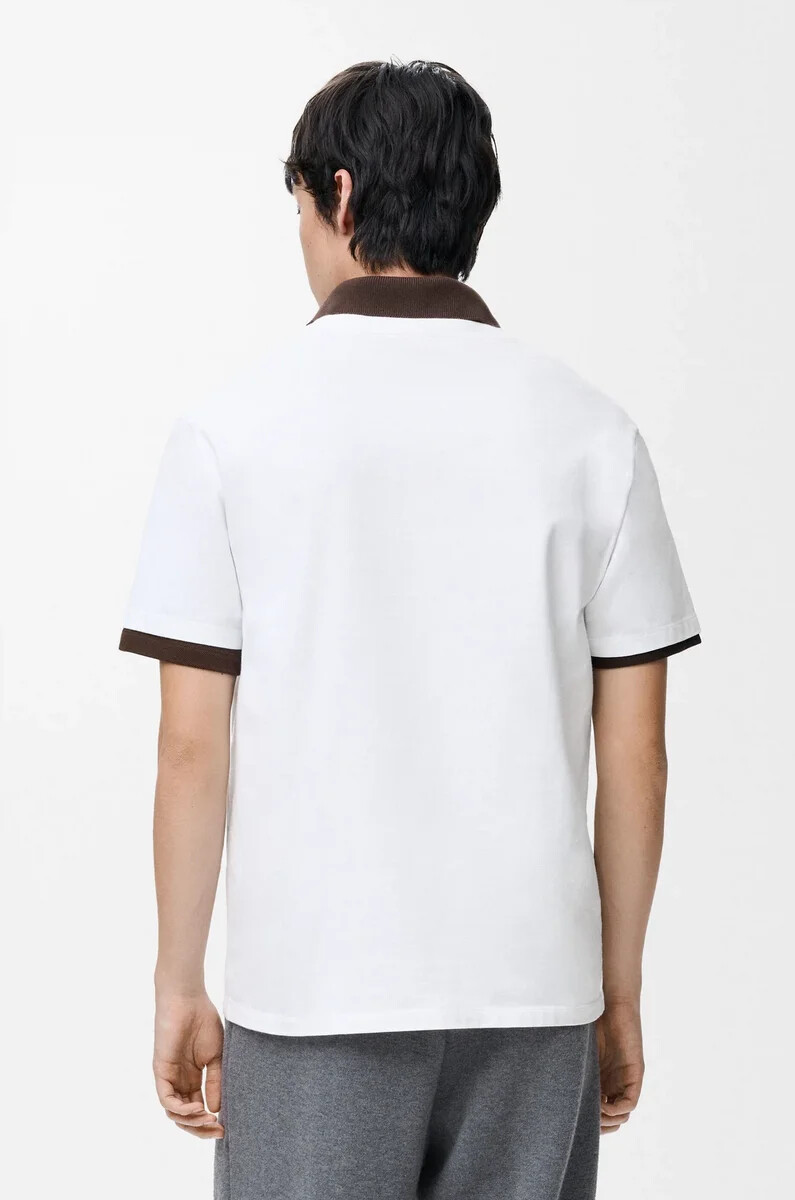 camiseta de corte relajado en algodón color blanco