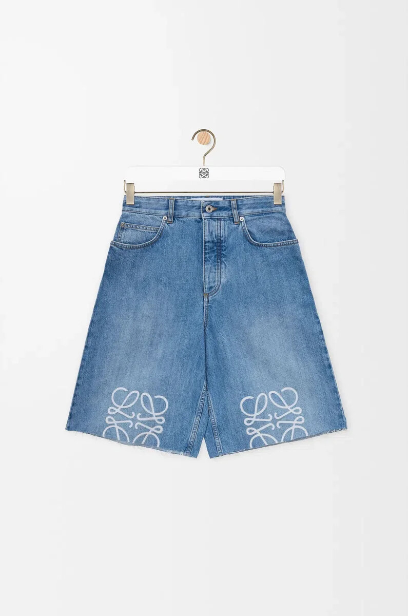 shorts anagrama en denim washed denim