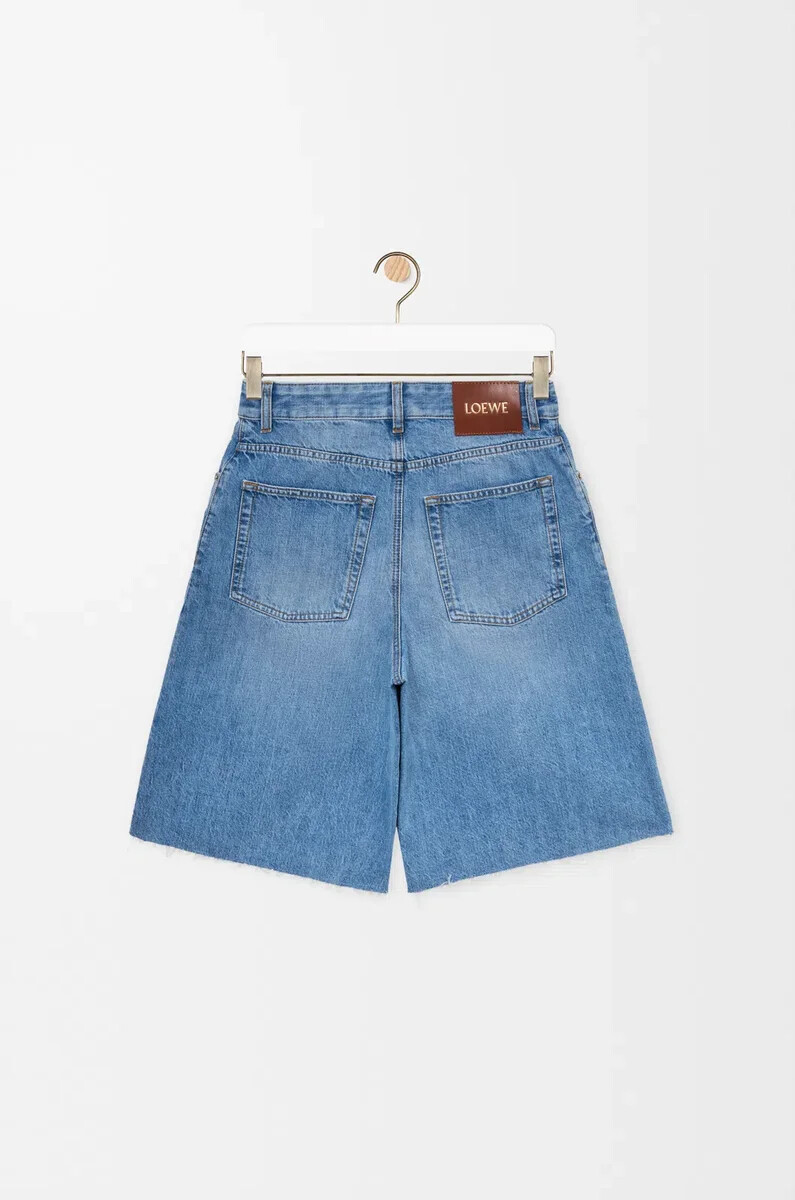 shorts anagrama en denim washed denim