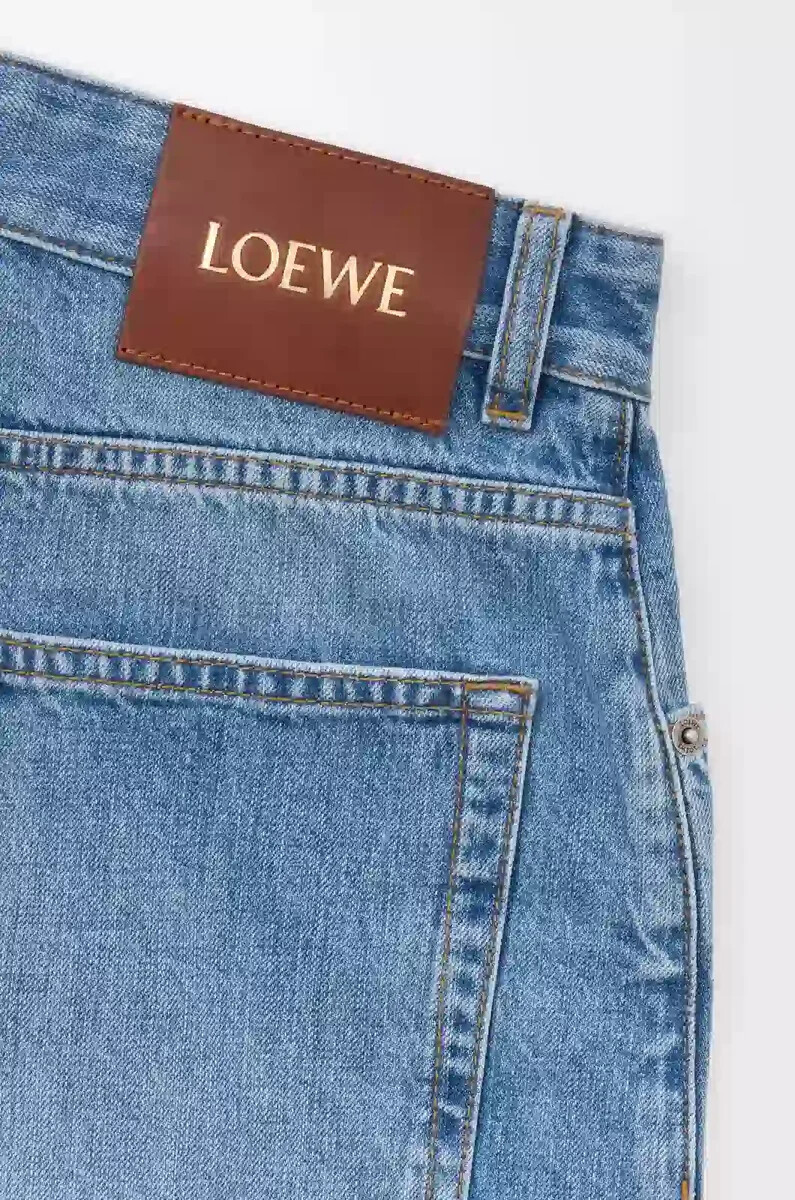 shorts anagrama en denim washed denim