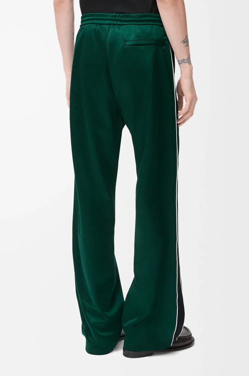 pantalón de chándal en jersey técnico verde oscuro