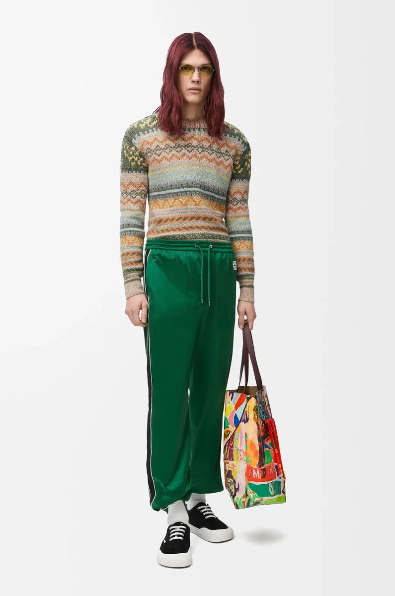 pantalón de chándal en jersey técnico pop green