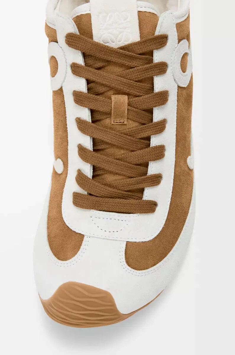 ballet runner 2.0 en ante y borrego color tostadoblanco