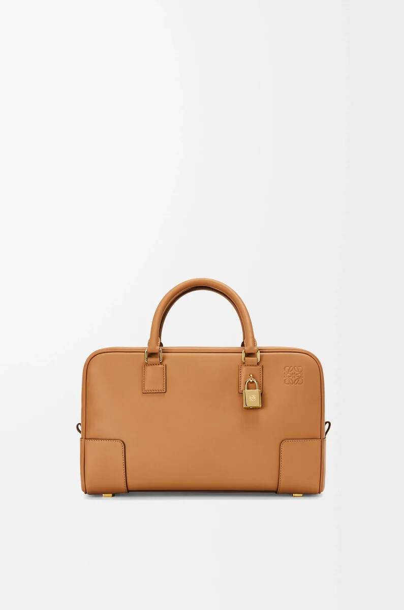 bolso amazona 28 en piel de becerro napa warm desert
