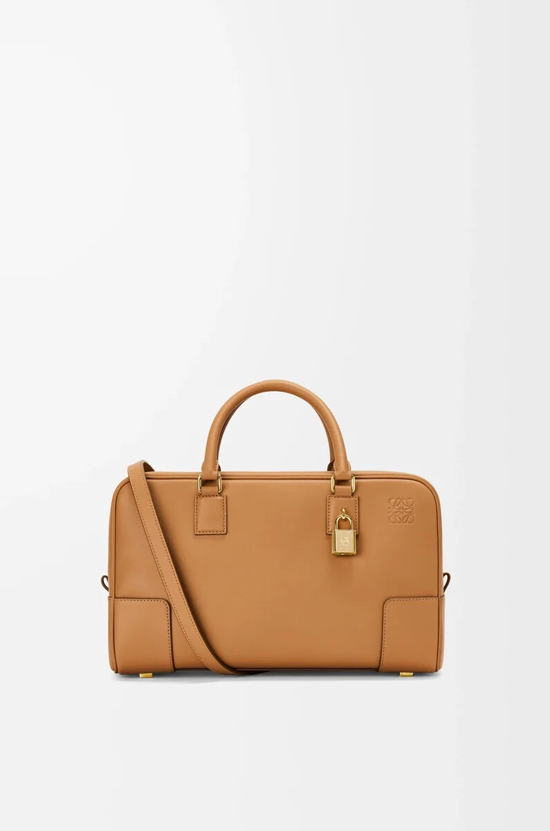 bolso amazona 28 en piel de becerro napa warm desert
