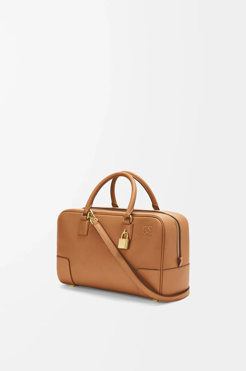 bolso amazona 28 en piel de becerro napa warm desert