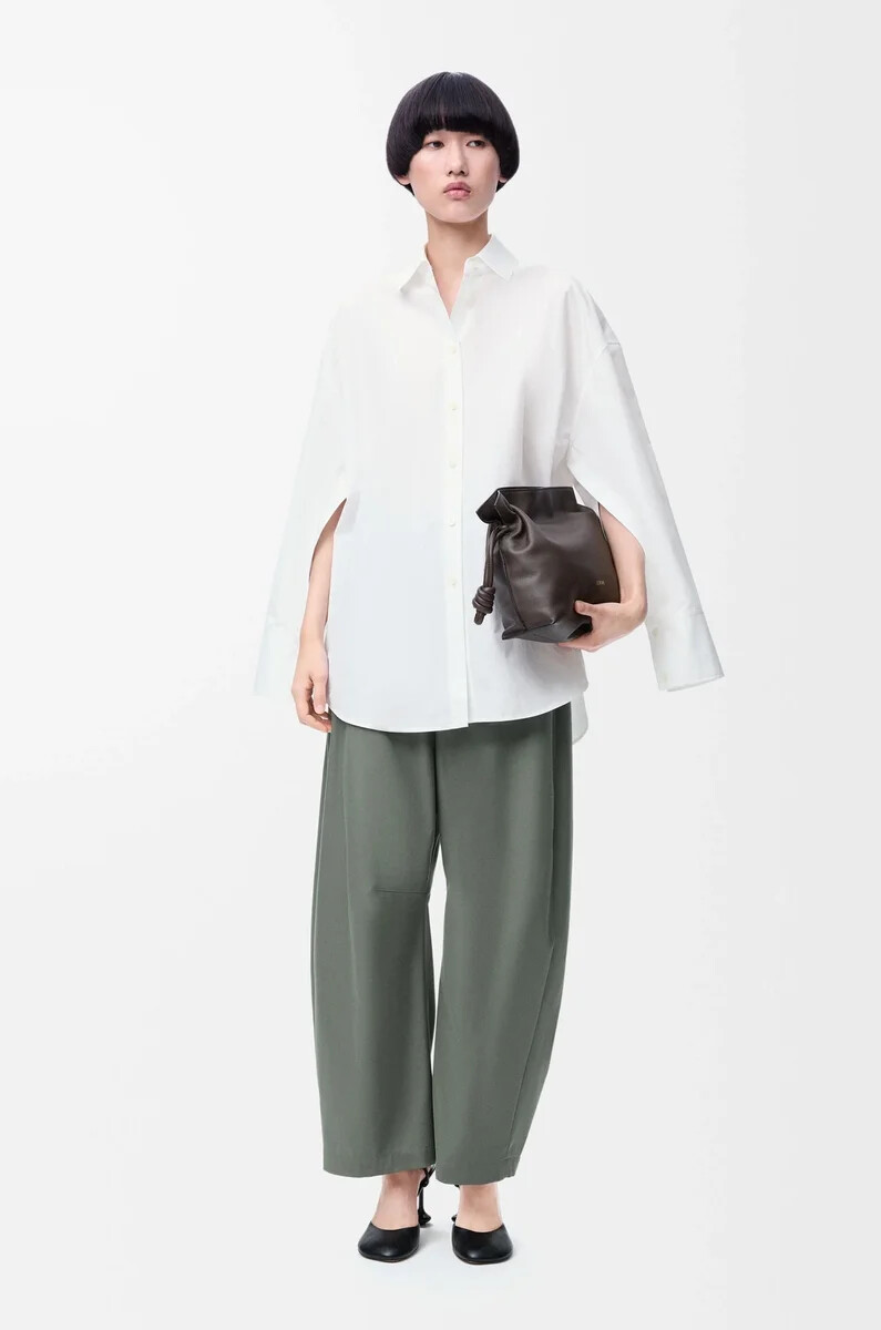 camisa capa en algodón blanco