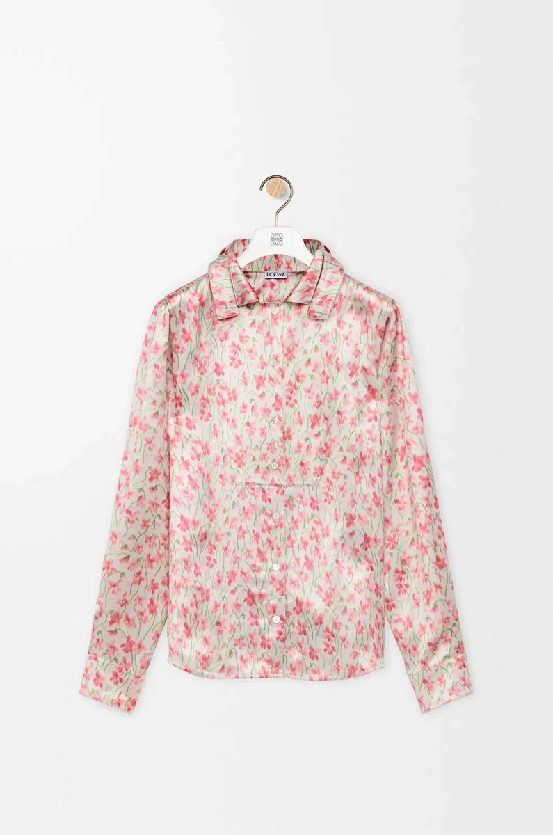 camisa en viscosa blancorosa