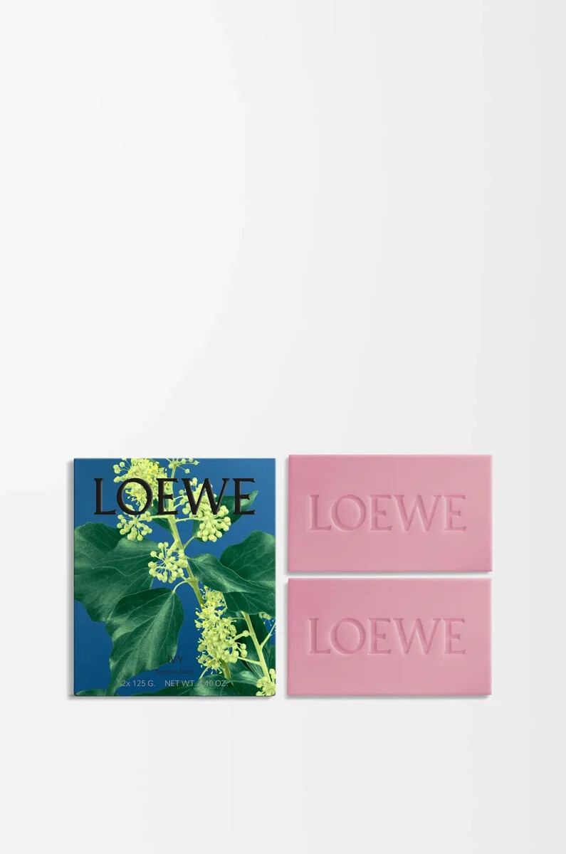 juego de dos pastillas de jabón ivy rosa claro