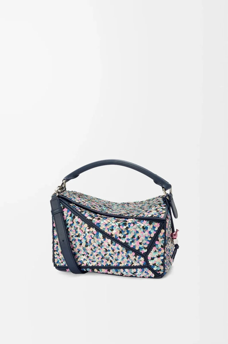 bolso puzzle 10 confetti en piel de becerro clásica multicolor