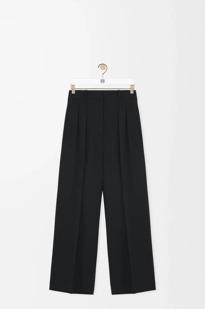 pantalón en viscosa elástica negro