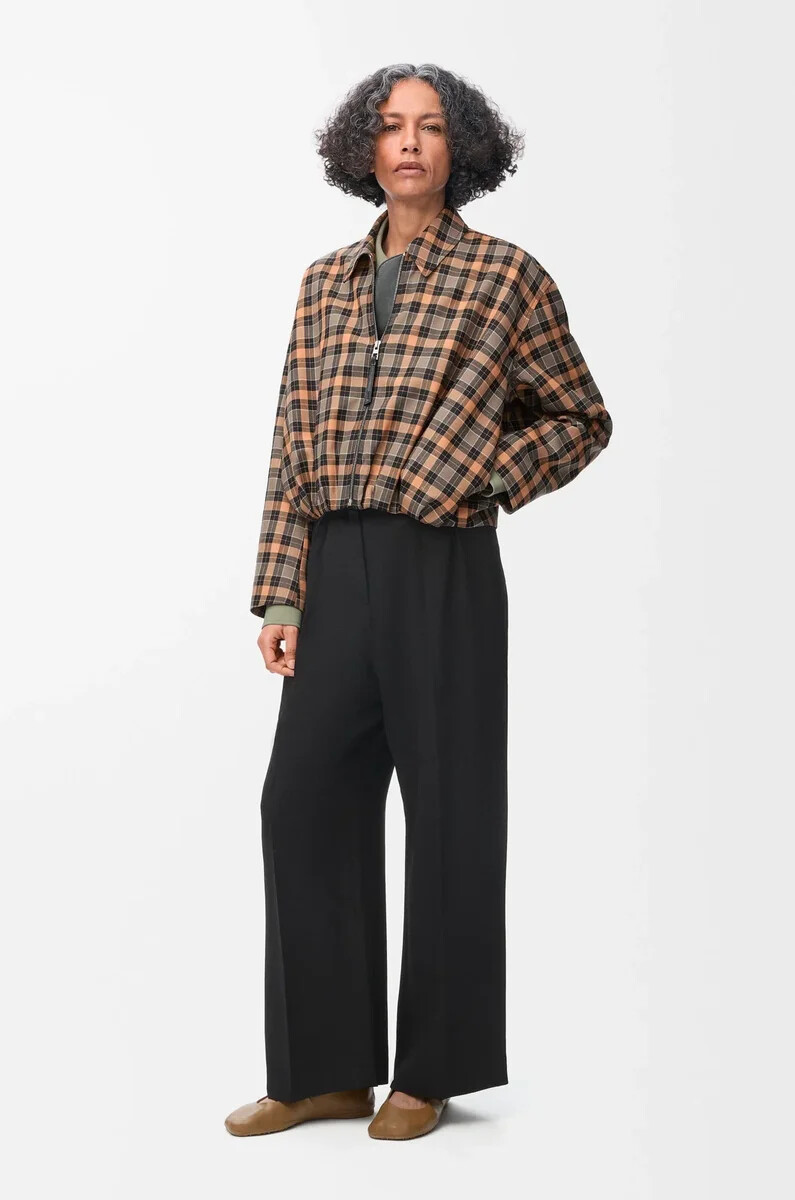 pantalón en viscosa elástica negro