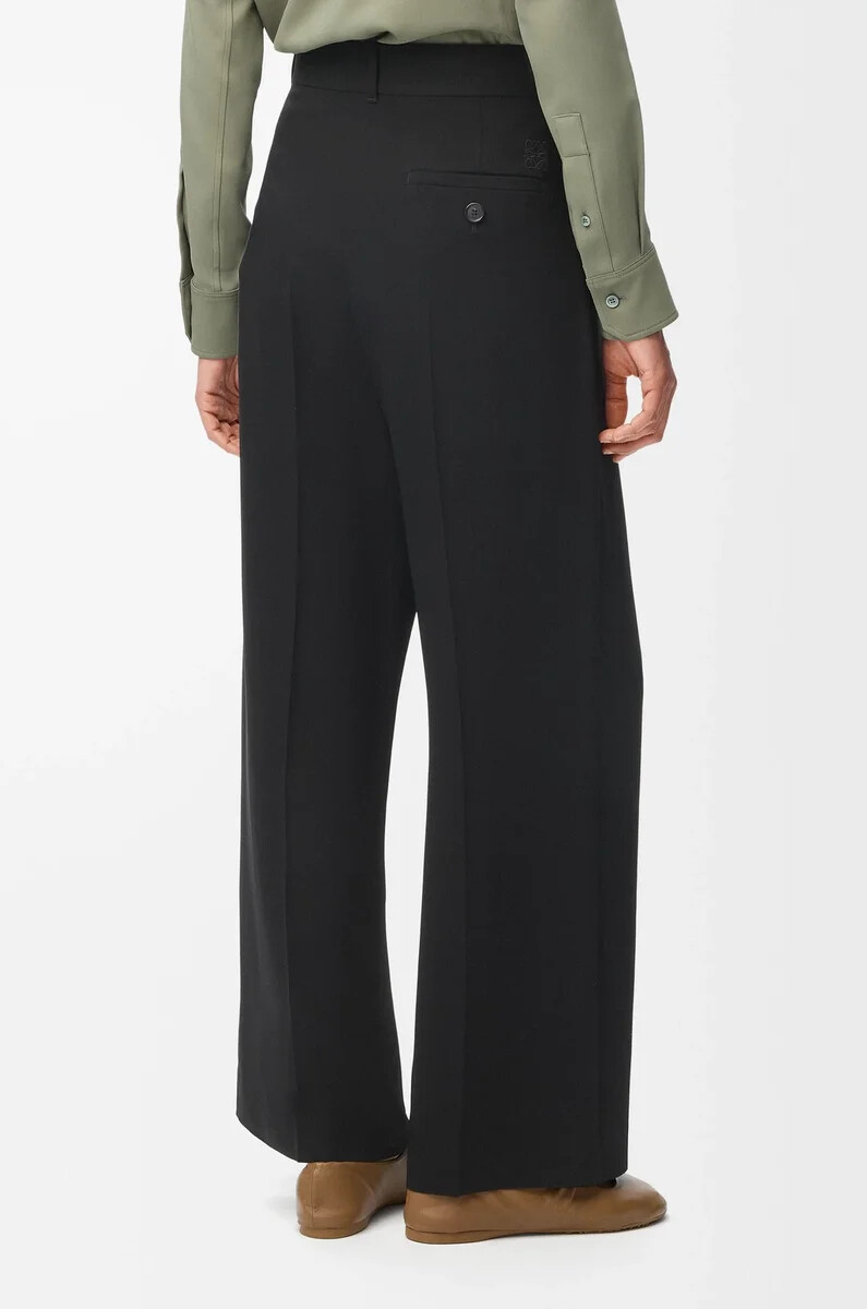 pantalón en viscosa elástica negro
