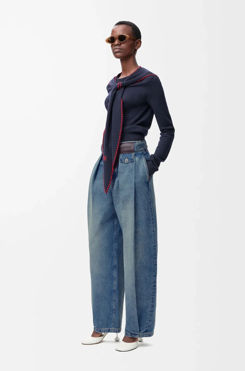 vaqueros en denim denim lavado