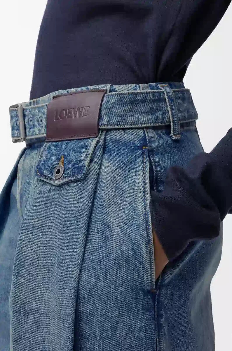 vaqueros en denim denim lavado