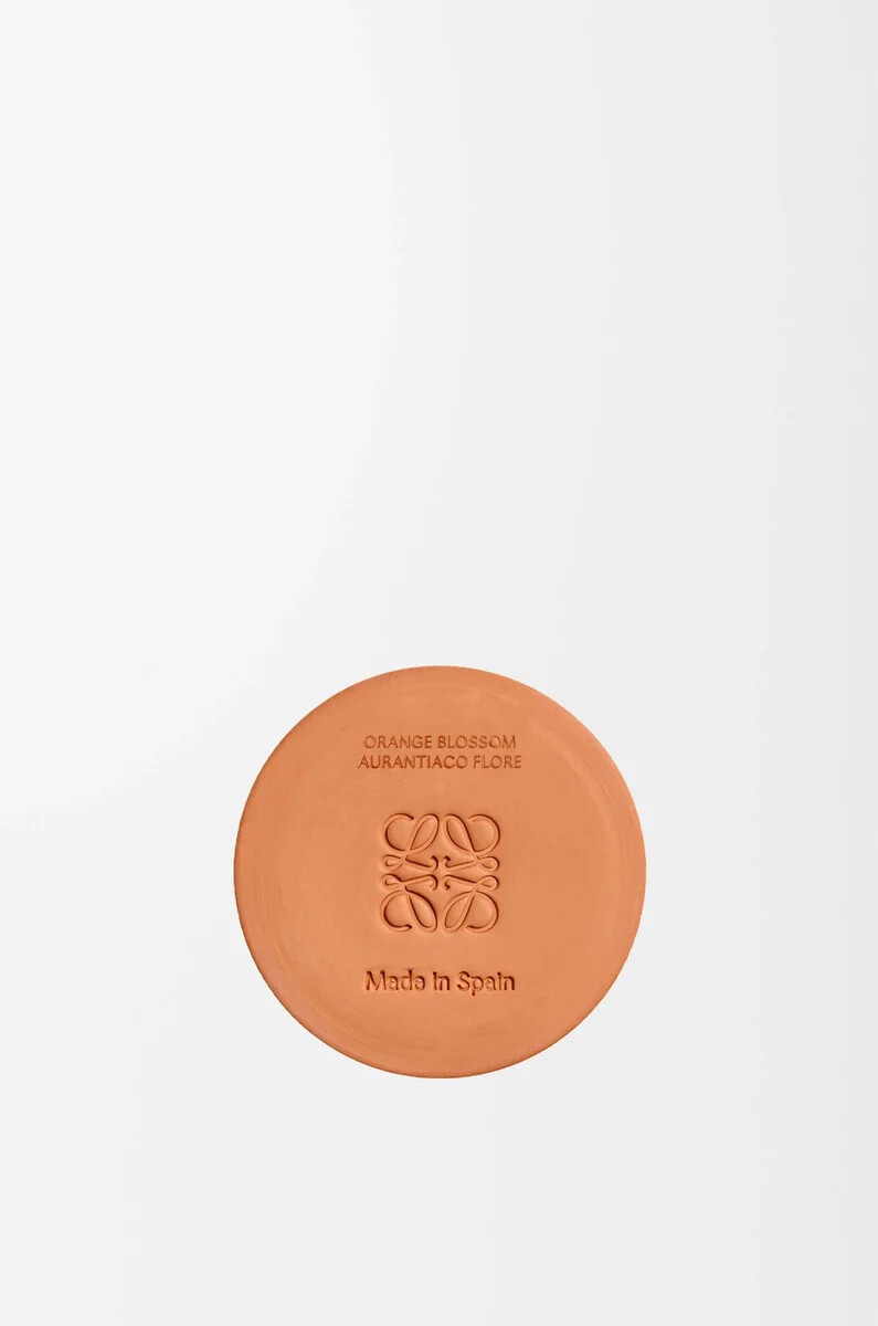 vela pequeña de flor de naranja mandarina brillante